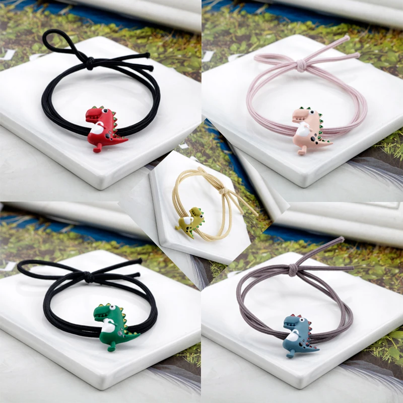 Эластичная резинка для волос маленьких девочек милая мультяшная под крокодила