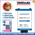LOSONCOER 3000 мАч, MC-354775-03 для Amazon Kindle PaperWhite S2011-003-S 58-000008 DP75SD1 EY21 1st KPW1 планшет Батарея