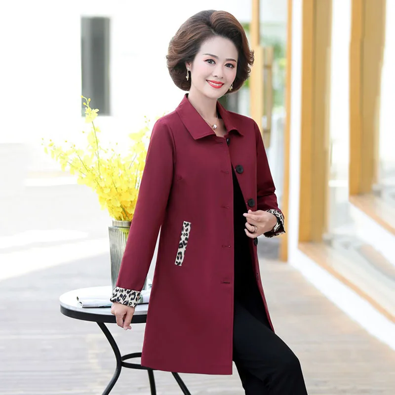 5XL размера плюс женская Тренч Новинка Сезон весна осень Однобортное пальто для