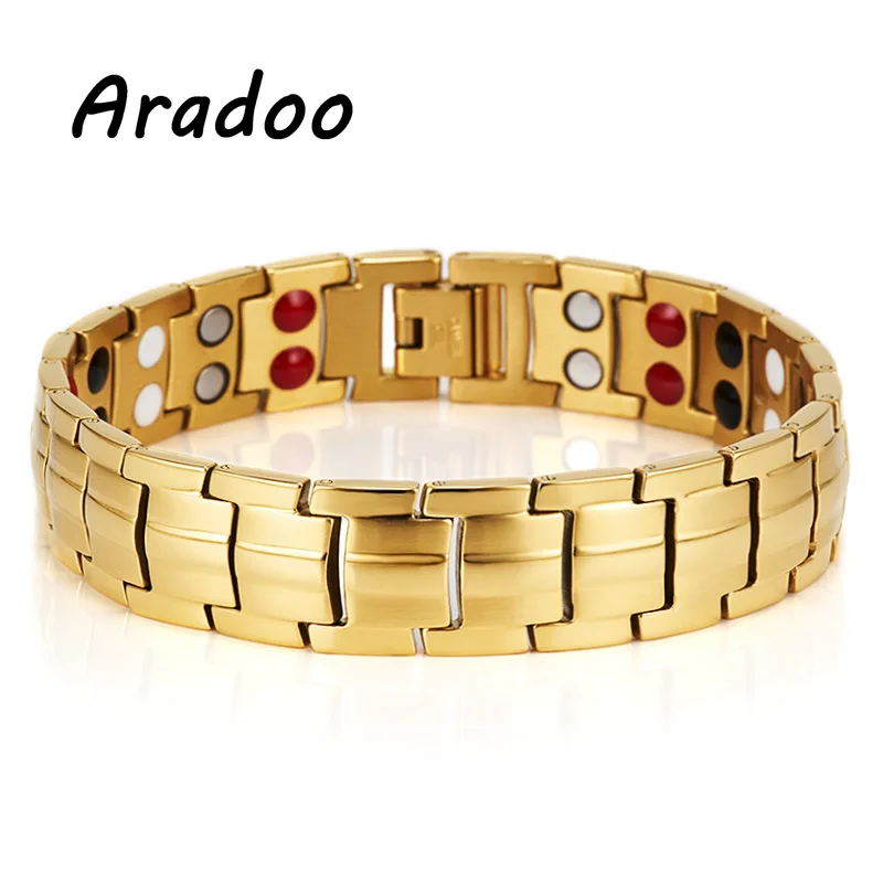 

ARADOO Magnetic Bracelet Men's Bracelet Metal Bracelet Clasp Bracelet Holiday Gift For Bracelet Stainless Steel Bracelet Korea