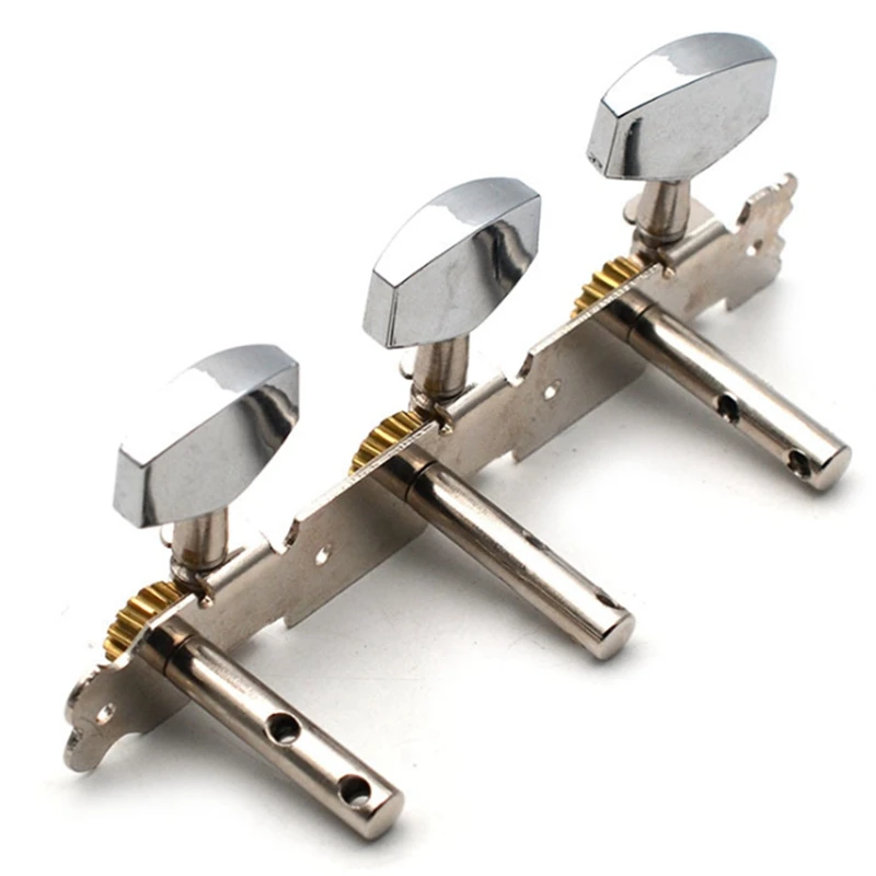

2Pcs Machine Heads String Peg Tuner Button 3R3L Silver for Acoustic Guitar