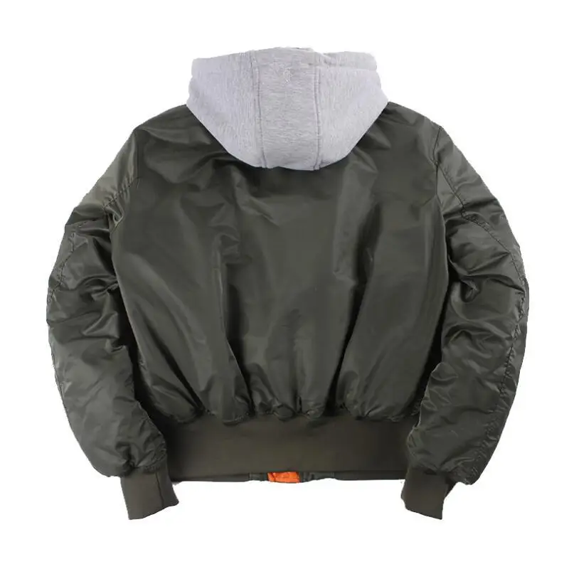 

2020 Aw Winter Bomber Flight Jacket MA-1 With Hood Streetwear Clothes Mens Clothing Hip Hop Baseball Letterman oversized Varsity