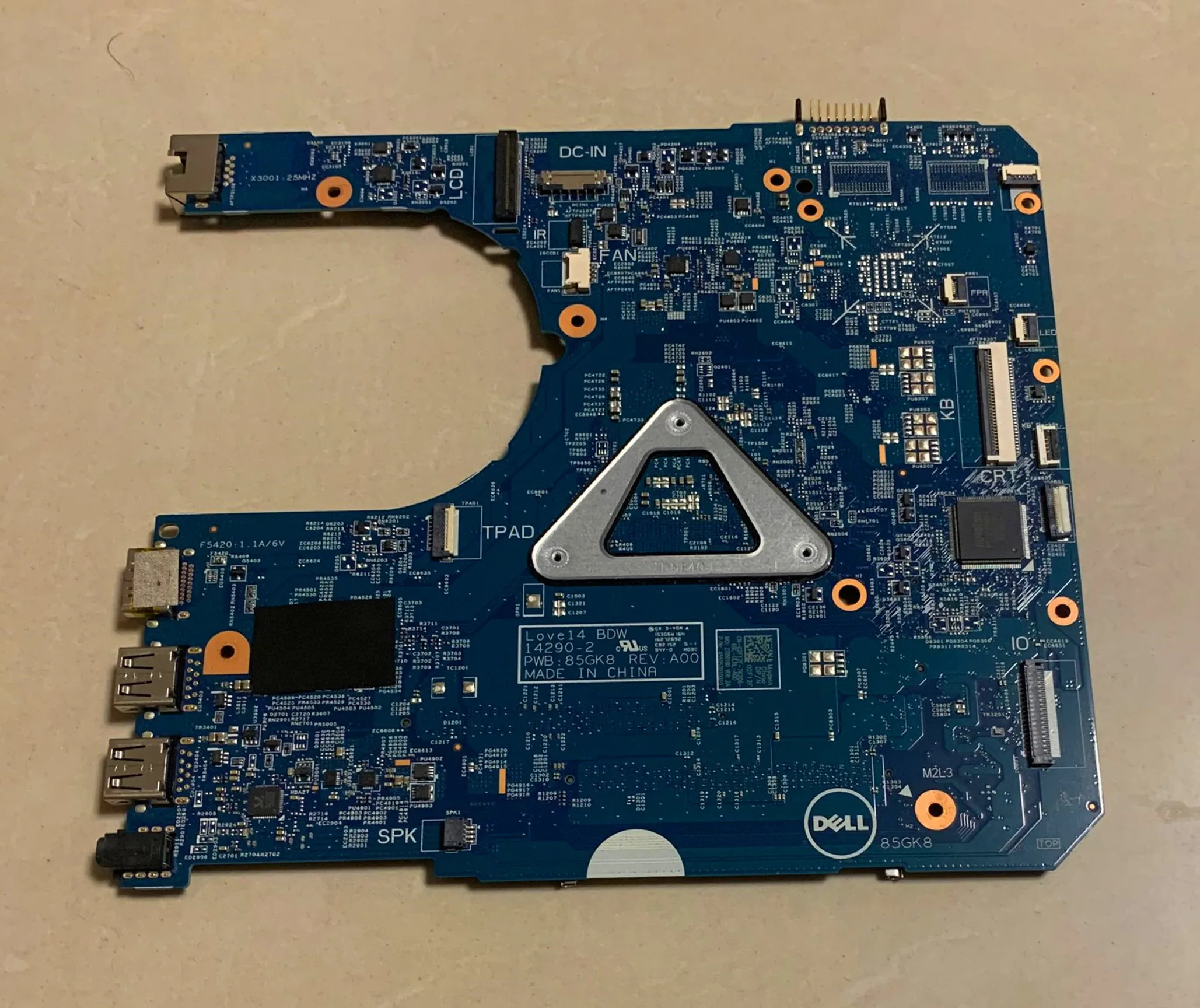 

CN-0PPWT8 04KVKC FOR DELL Latitude 3460 3560 L3560 L3460 laptop motherboard 14290-2 85GK8 WITH i3-5005U cpu 100% fully tested