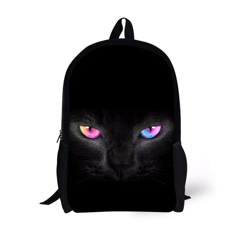 

2021 New Space Cat Backpack for Kids Girls School Bag Children 16 Inch Rucksack Student Bookbag Teenager Travel Daypack