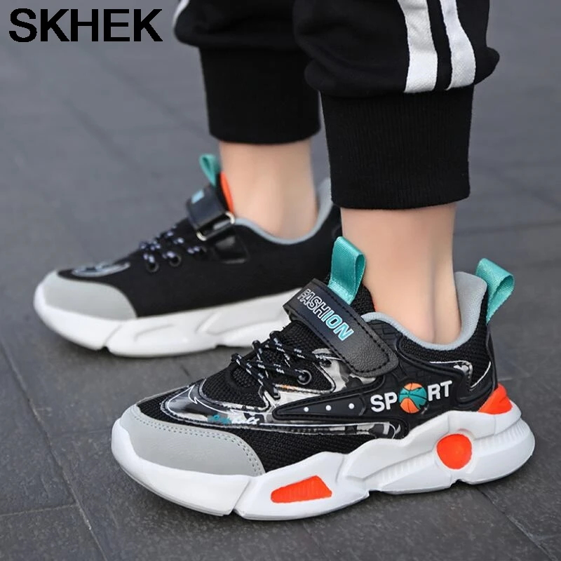 

SKHEK Kids Shoes 2021 New Girls Mesh Sneakers Children Breathable Running Shoes Toddler Sports Shoes runner girl Rubber