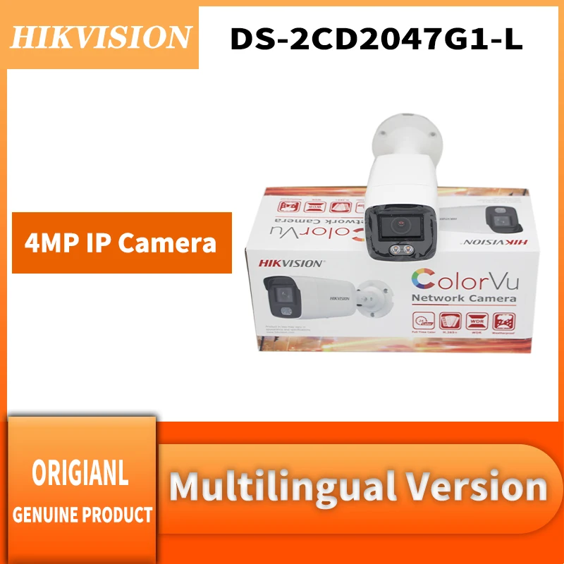 

Hikvision Original DS-2CD2047G1-L 4MP Colorvu Fixed Bullet Network Camera.