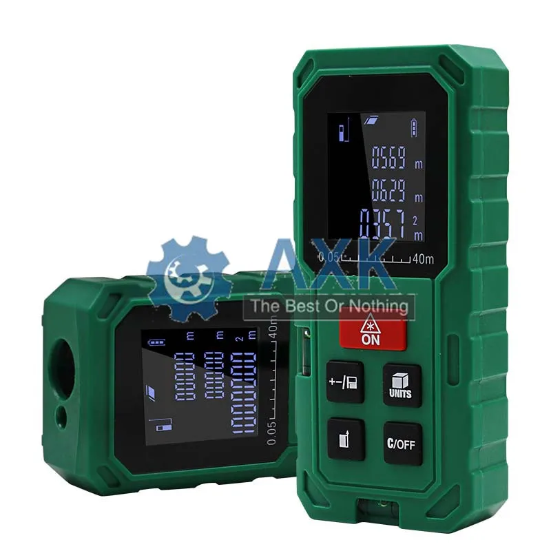 Зеленый 40 м 60 80 100 оптический лазерный дальномер ручной области измерения объема