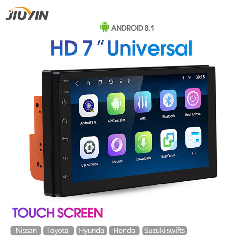 

JIUYIN 7 inch Android 8.1 Car Multimedia Video Player Universal 2 Din Stereo Radio GPS For Volkswagen Nissan Hyundai Kia Toyota