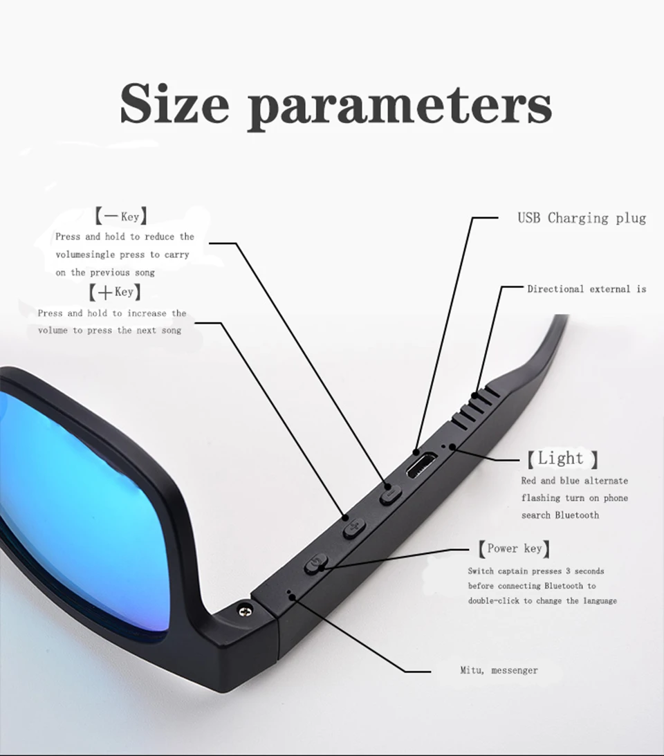 저렴한 컬러 얼룩말 A12 스마트 안경 블루투스 헤드셋 선글라스, 무선 블루투스 5.0 음악 듣기 휴대 전화 범용