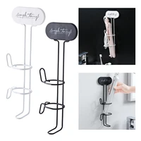 hair curling iron holder wall mounted self adhesive hair straighteners rack bathroom curling wands flat irons organizer