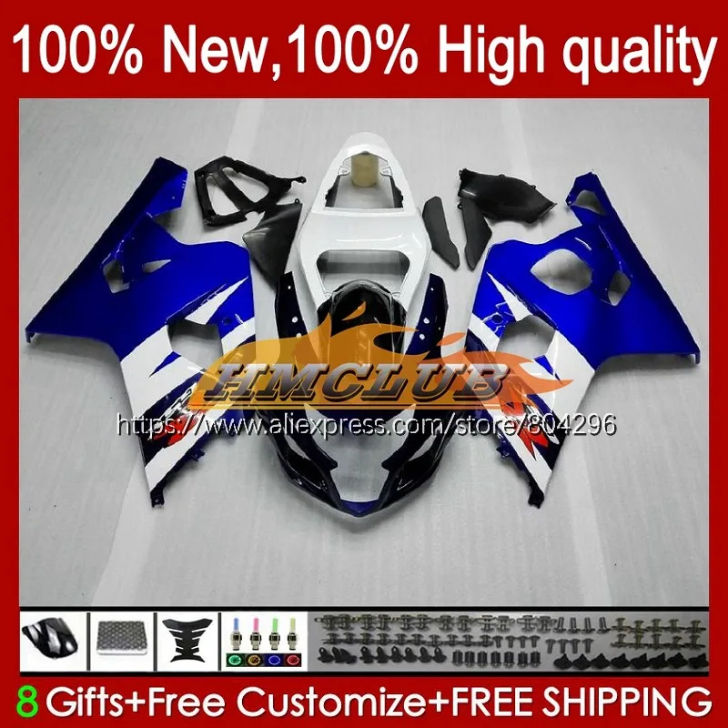 

Тюнинг-пакет для SUZUKI GSXR600 GSXR750 K4 28No.12 GSXR 600 750 R750 600CC синий CC GSXR-600 04 05 GSX-R750 2004 2005 обтекатель