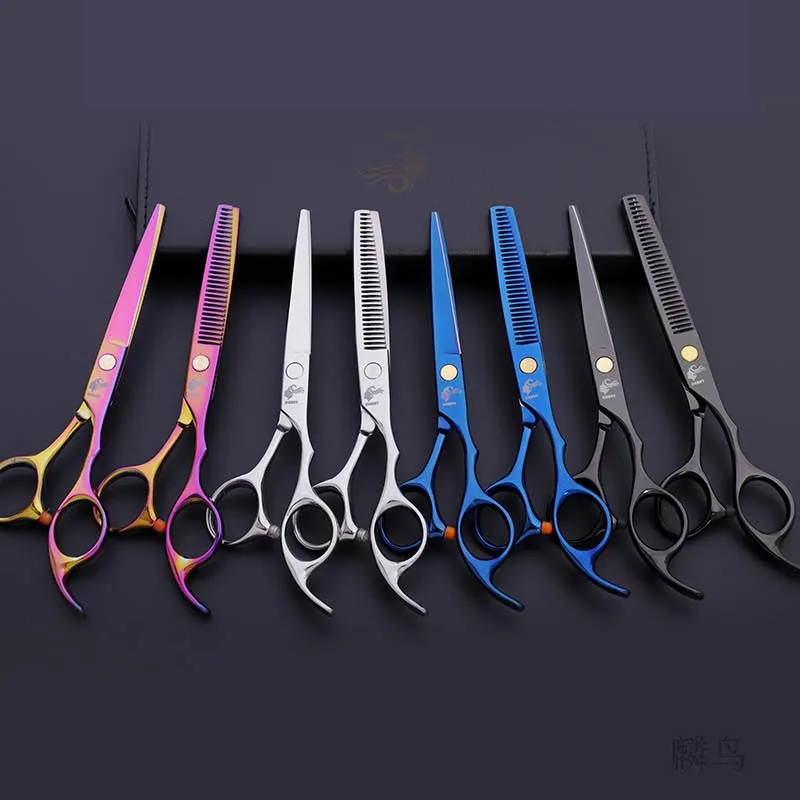 Профессиональные ножницы для стрижки волос парикмахерские набор прямые