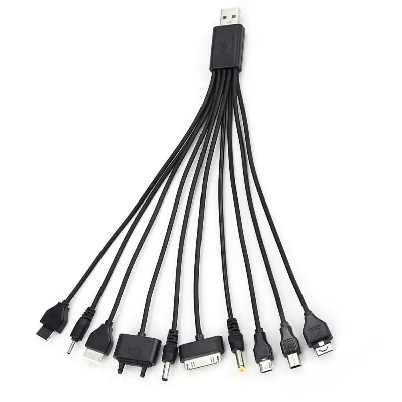 10 в 1 Многофункциональный USB кабель для мобильного телефона зарядное устройство