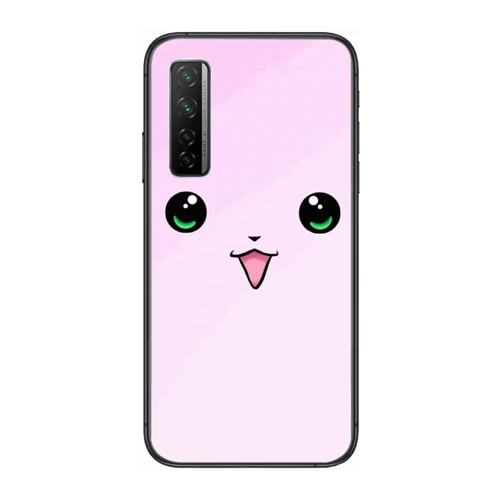 

cute face anime Phone Case For Huawei Nova p10 lite 7 6 5 4 3 Pro i p Smart ZBlack Etui 3D Coque Painting Hoesje