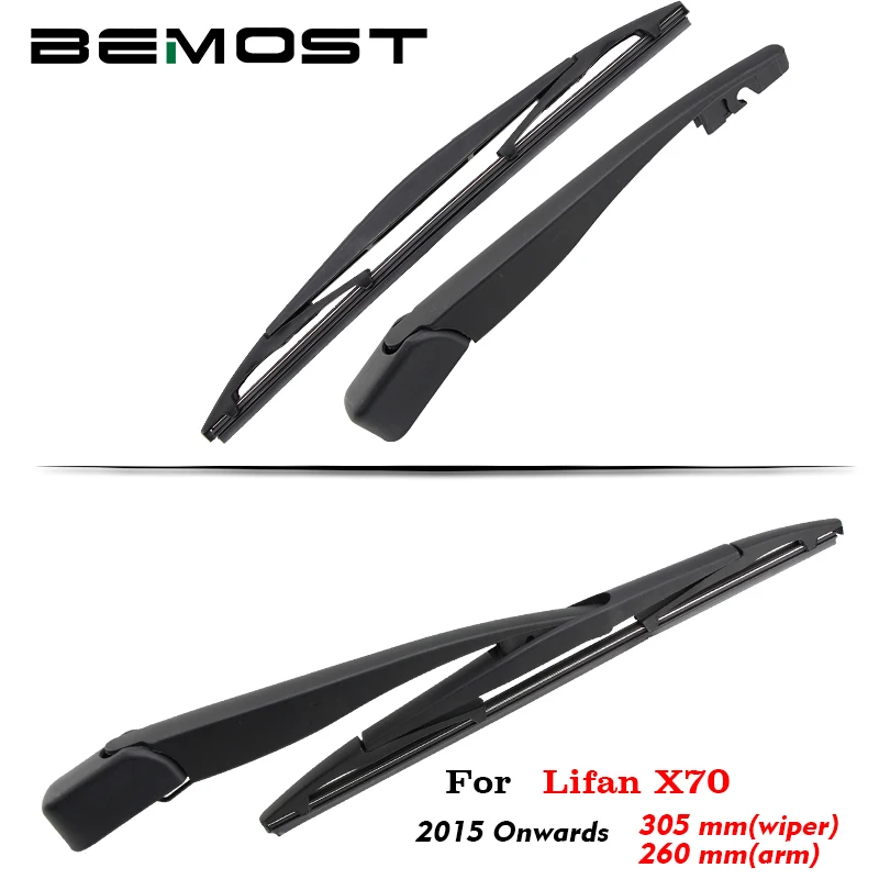 

BEMOST Car Rear Windscreen Windshield Wiper Arm Blade Natural Rubber For Lifan X70 305mm 2015 Onwards Hatchback Accessories