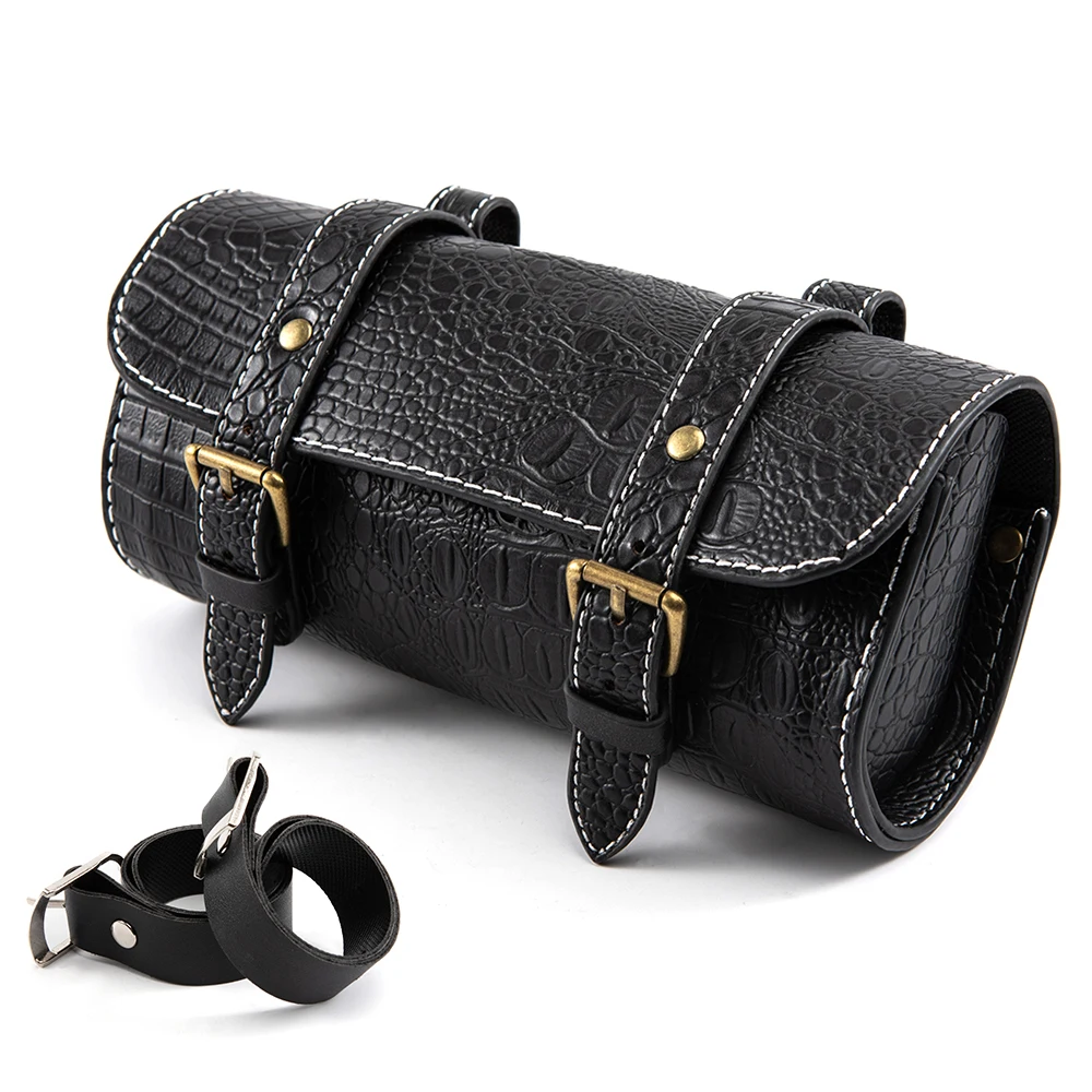 Мотоциклетная седельная сумка кожаные седла чемоданы из полиуретана для