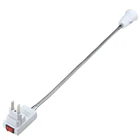 Новый Гибкий адаптер для светильник пы E27, переходник для лампы с винтовым цоколем, настенный удлинитель для лампы, розетка стандарта СШАЕС