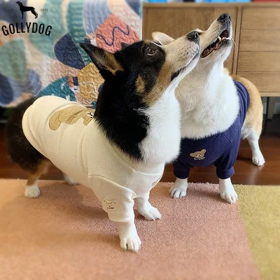 

Spot 21 Spring INS Korea Korean Knitted Pet Clothes Cute Bear Cotton Stretch Comfortable Four Seasons Clothes S-3XL