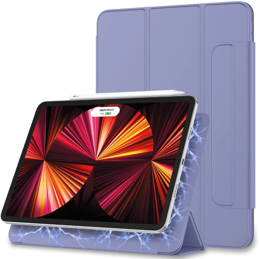 

Чехол для iPad Air 4, Чехол для iPad Pro 11 2020 2021 M1 Pro 12 9, чехол для iPad Air 10,9 2020, чехол s, Магнитный смарт-чехол с поддержкой беспроводного зарядного устро...