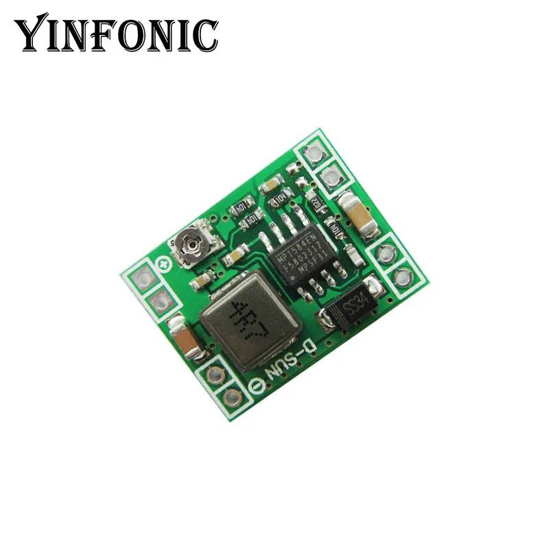 Понижающий модуль питания MP1584EN, сверхмалый размер DC-DC, 3 А, Регулируемый понижающий преобразователь для Arduino, 5 шт., лучше LM2596