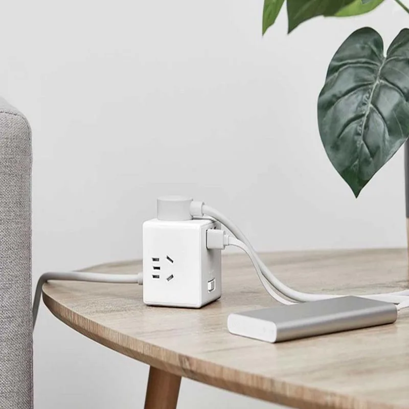 Xiaomi Mijia Rubik's Cube защита конвертера дизайн полосы 3USB разъем PD быстрое зарядное устройство подключаемый Электрический проводной преобразователь