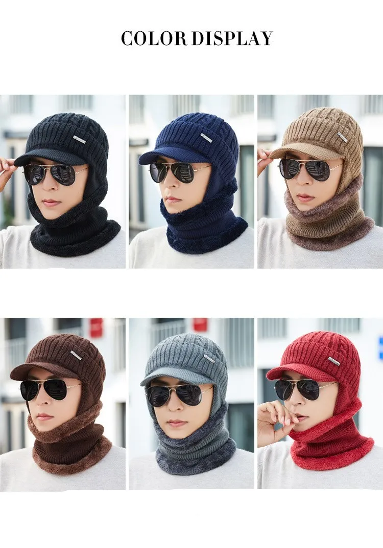 OZyc Skullies Beanies Мужская вязаная шапка шарф зимние шапки для женщин мужская шапка Gorras Bonnet маска теплые спортивные Недорогие вязаные шапочки