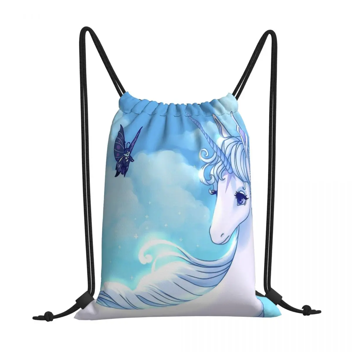 

Have You Seen Others Like Me Unicorn Kawaii Drawstring Bags Sports Clothes Storage Multi-function Teen Portable Rucksack Pouch