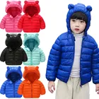 Зимнее пальто, одежда для детей, куртка с капюшоном для маленьких мальчиков и девочек, уличная плотная теплая ветрозащитная пуховая одежда для новорожденных