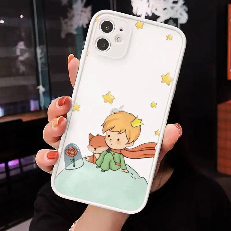 

The Little Prince Phone Cases Matte Transparent for iPhone 7 8 11 12 s mini pro X XS XR MAX Plus cover funda