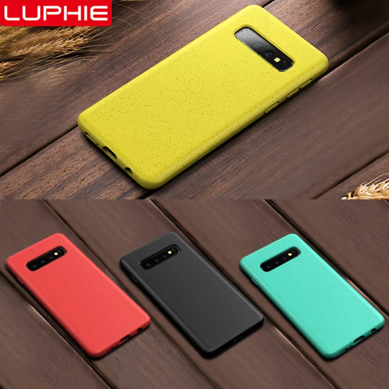 LUPHIE экологичный силиконовый чехол для samsung Galaxy S10 Plus S10e противоударный Note 10 + Чехлы