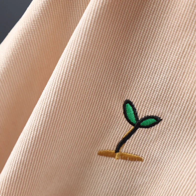 

2020 Autumn New Women Shirts Embroidery Turn-Down Collar Preppy Style Casual Cotton White Shirts Cardigan Outwear Coat Tops