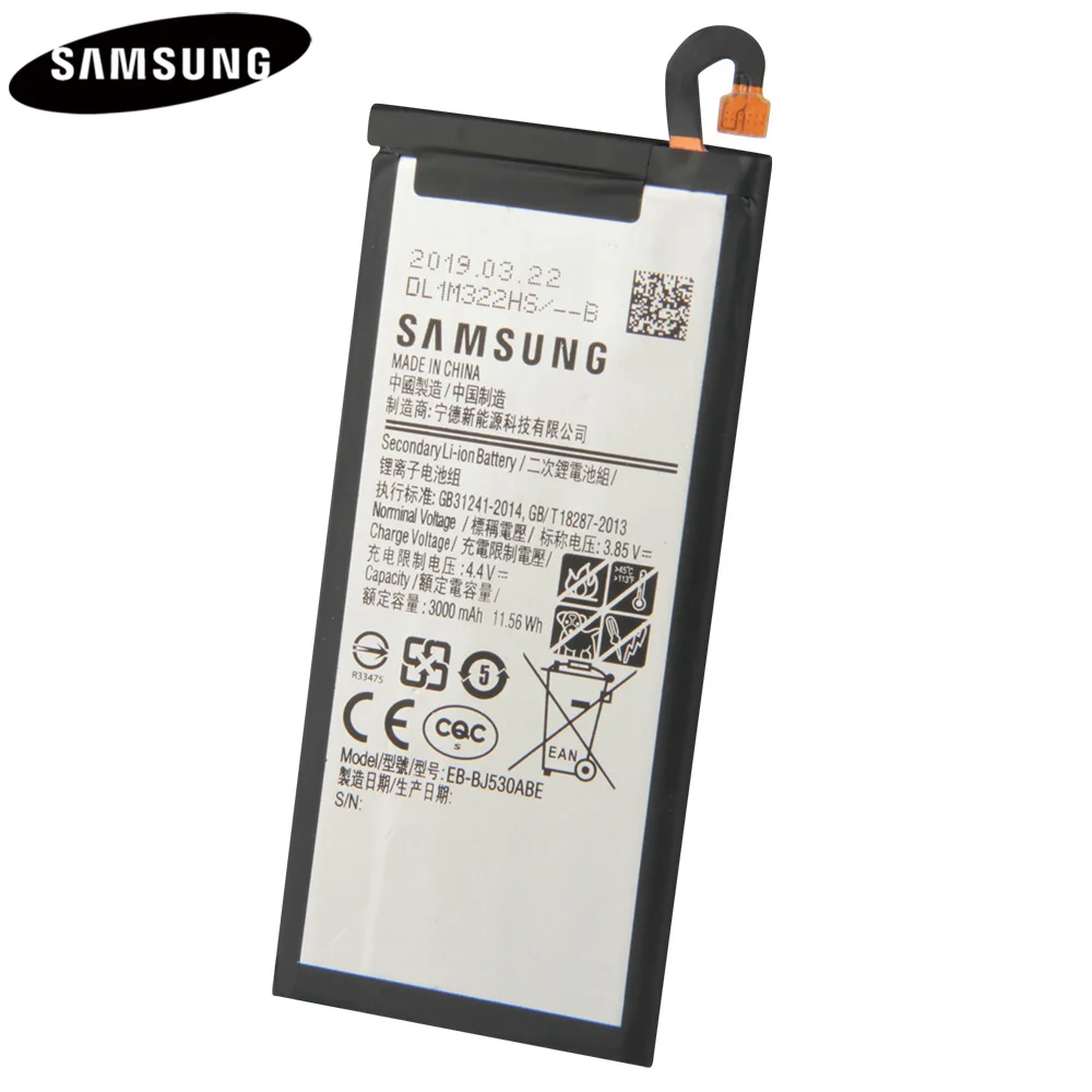 Оригинальная аутентичная батарея для телефона Samsung Galaxy 2017 Edition J5 EB BJ530ABE J530F J530G 3000