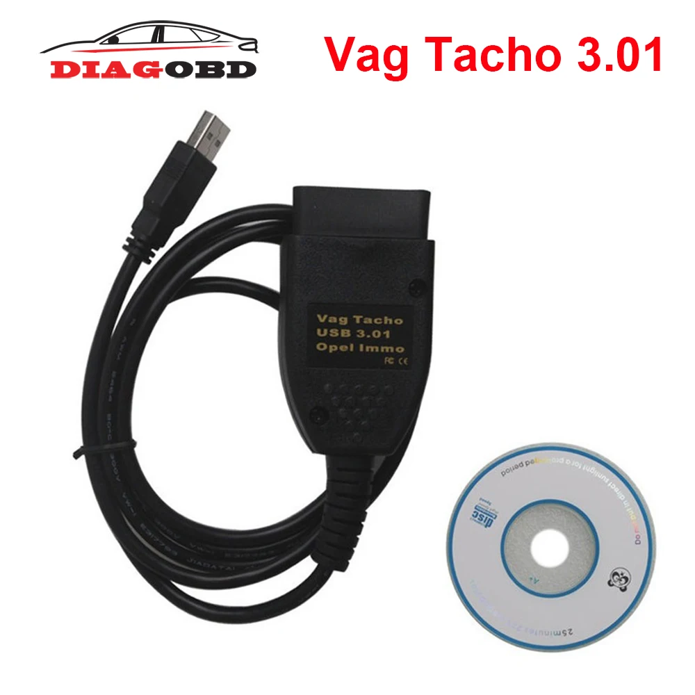 Vag3.01 USB Vag Tacho 3 01 + для O pel подушка безопасности IMMO VAG OBD2 диагностический инструмент