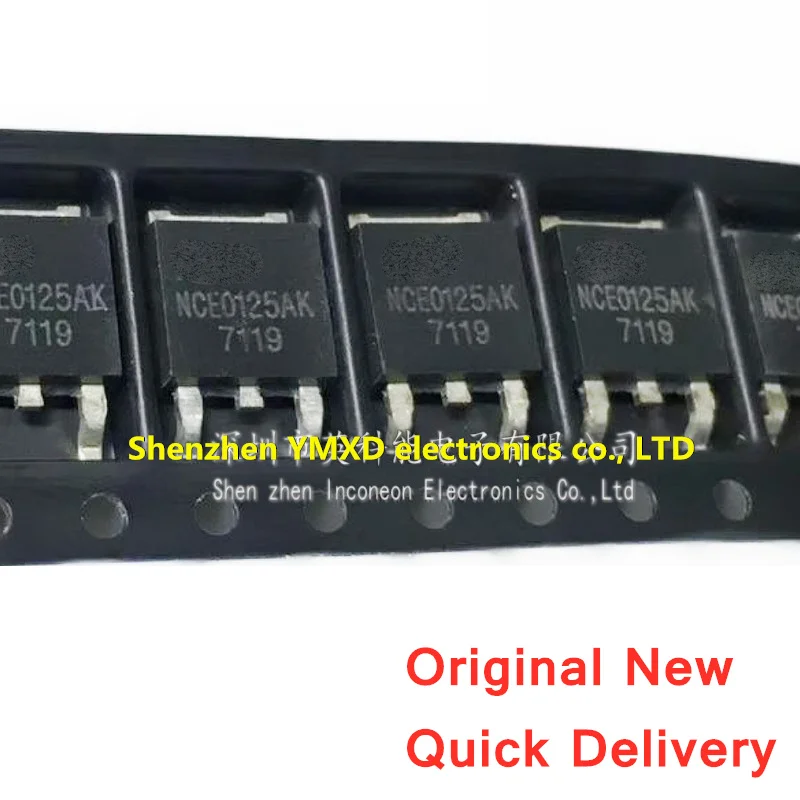 

10Pcs/Lot New NCE0125AK Patch TO-252 N Channel 100V 25A MOS Field Effect Transistor