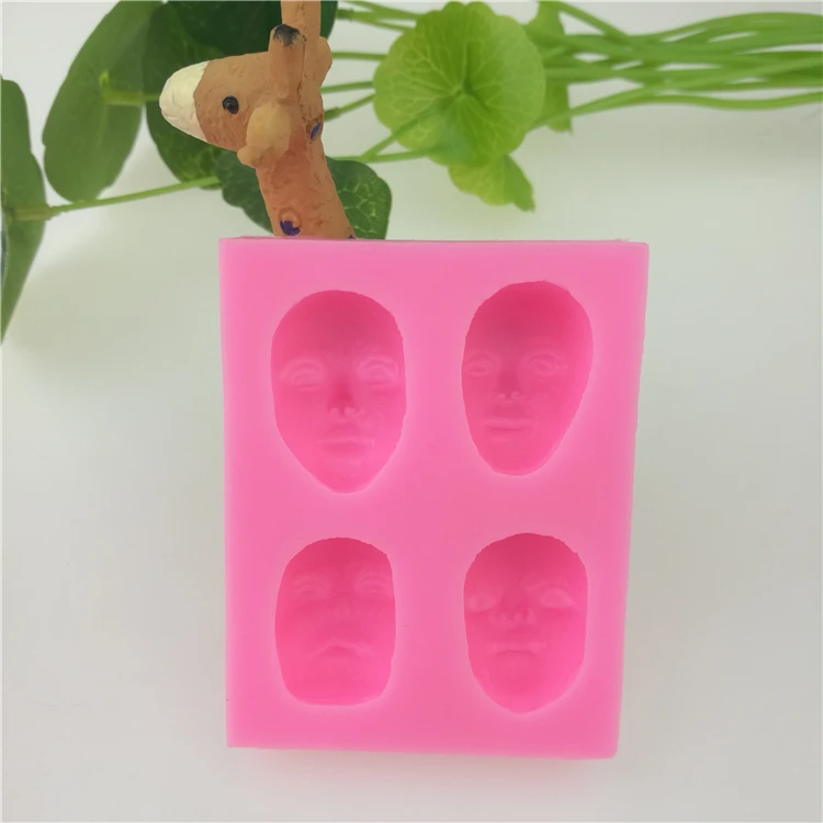 Силиконовая форма для украшения торта с 3D изображением лица Аксессуары выпечки |