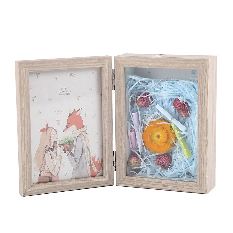 

New Wooden Creative Photo Frame Household Decoration Shop Decoration Crafts Pendant Couples Rectangle Album Frame