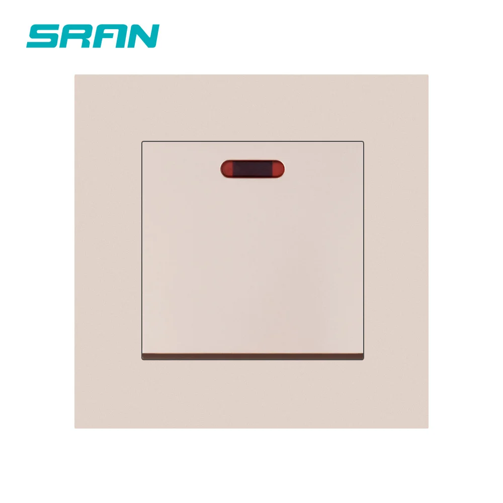 Переключатель SRAN 20A с неоновой огнестойкой панелью из поликарбоната кухонный