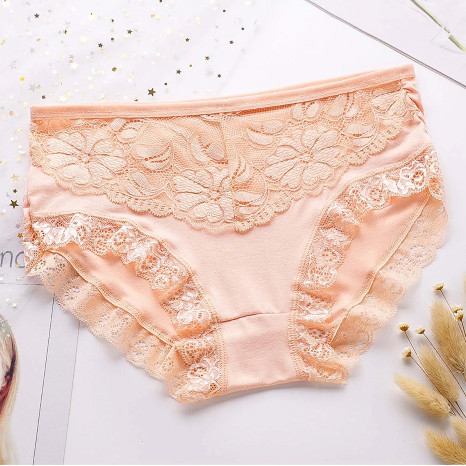 

Floral Embroidery Lace Panties Sexy Women's Underwear Sexy Lingerie Comfortable Shorts Fashion Female Thongs Erotic Underpanties