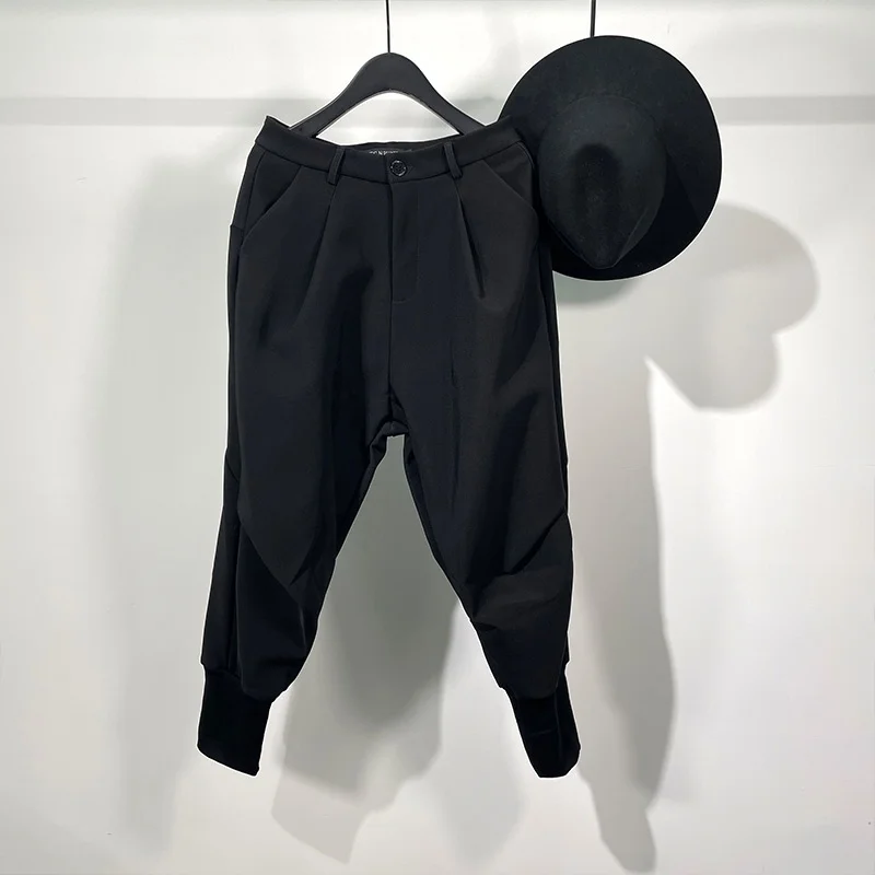 

Мужские повседневные брюки-карандаш Seak, уличная одежда, мужская одежда, английские тренировочные брюки в стиле преппи, черные брюки с перек...