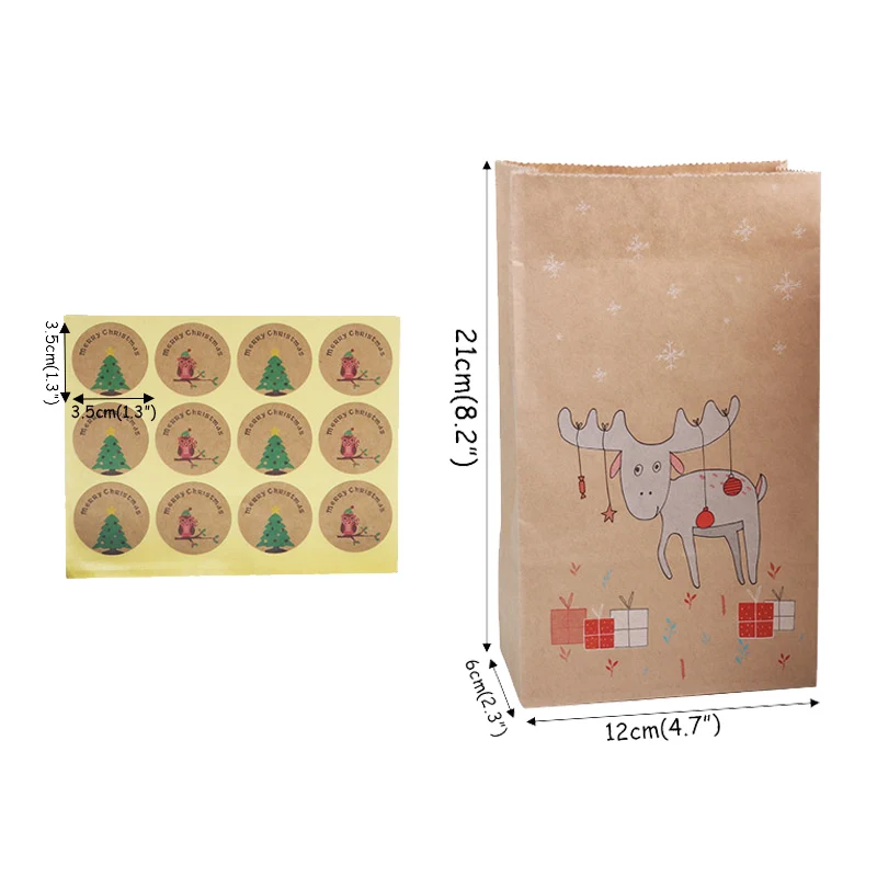 12pcs candy bag Рождественские украшения, подарочные пакеты, год, Noel, рождественская елка, Упаковочная Сумка, navidad, коробка для конфет, рождественские украшения для дома - Цвет: 12pcs candy bag