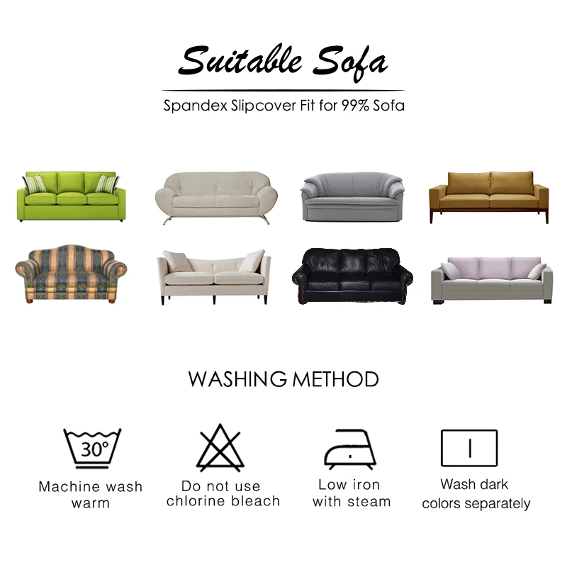 

Thicken Plush Elastic Sofa Covers for Living Room Universal All-inclusive Sectional Couch Cover Sofa Cover 1/2/3/4 Seater