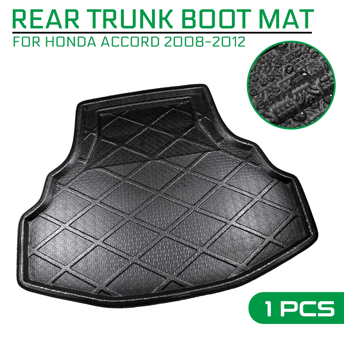 

Car Floor Mat Carpet Rear Trunk Anti-mud Cover For Honda Accord 2008 2009 2010 2011 2012