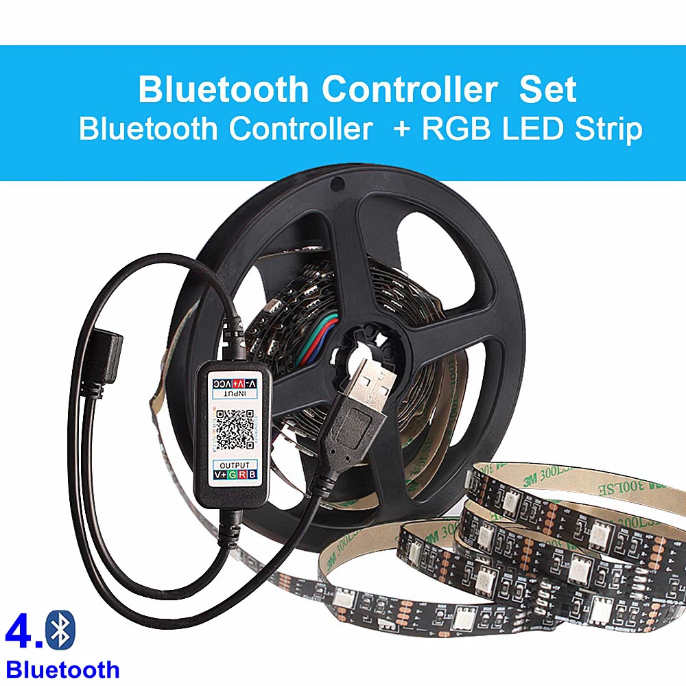 DC5V RGB Светодиодная лента SMD5050 Tira светодиодная USB лента RGB подсветка лента для компьютера ТВ фон Fita светодиодная полоса гибкий неоновый светильник
