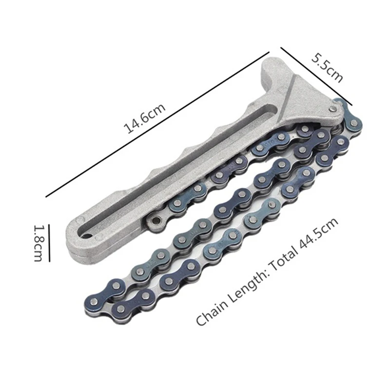 

Adjustable Oil Chain Wrench Oil Fuel Filter Filters Remover Tool Car Engine Torque Chain Wrench Grip Spanner Plier Remover Tools