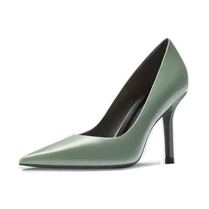 Туфли-лодочки женские на каблуке классические заостренный носок пикантные для