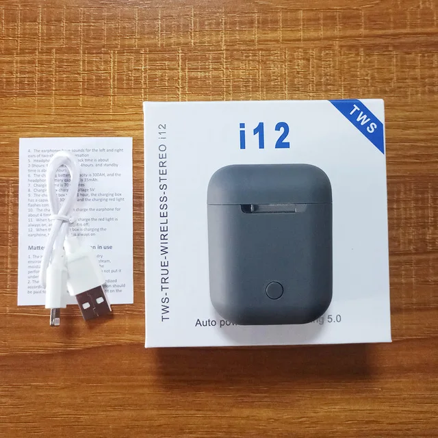 i12 TWS Wireless Earphones Bluetooth 5.0 Headset Drop Shipping Touch Control Mini Earbuds for Smart Phone pk i11 i14 i60 i30 i9s