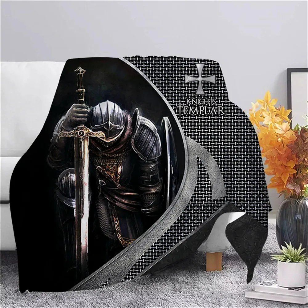 

Norse Mythology Knights Templar Flannel Blankets Fashion Home Throw Blanket Adult Sofa Bedding Hiking Picnic Kids Quilts
