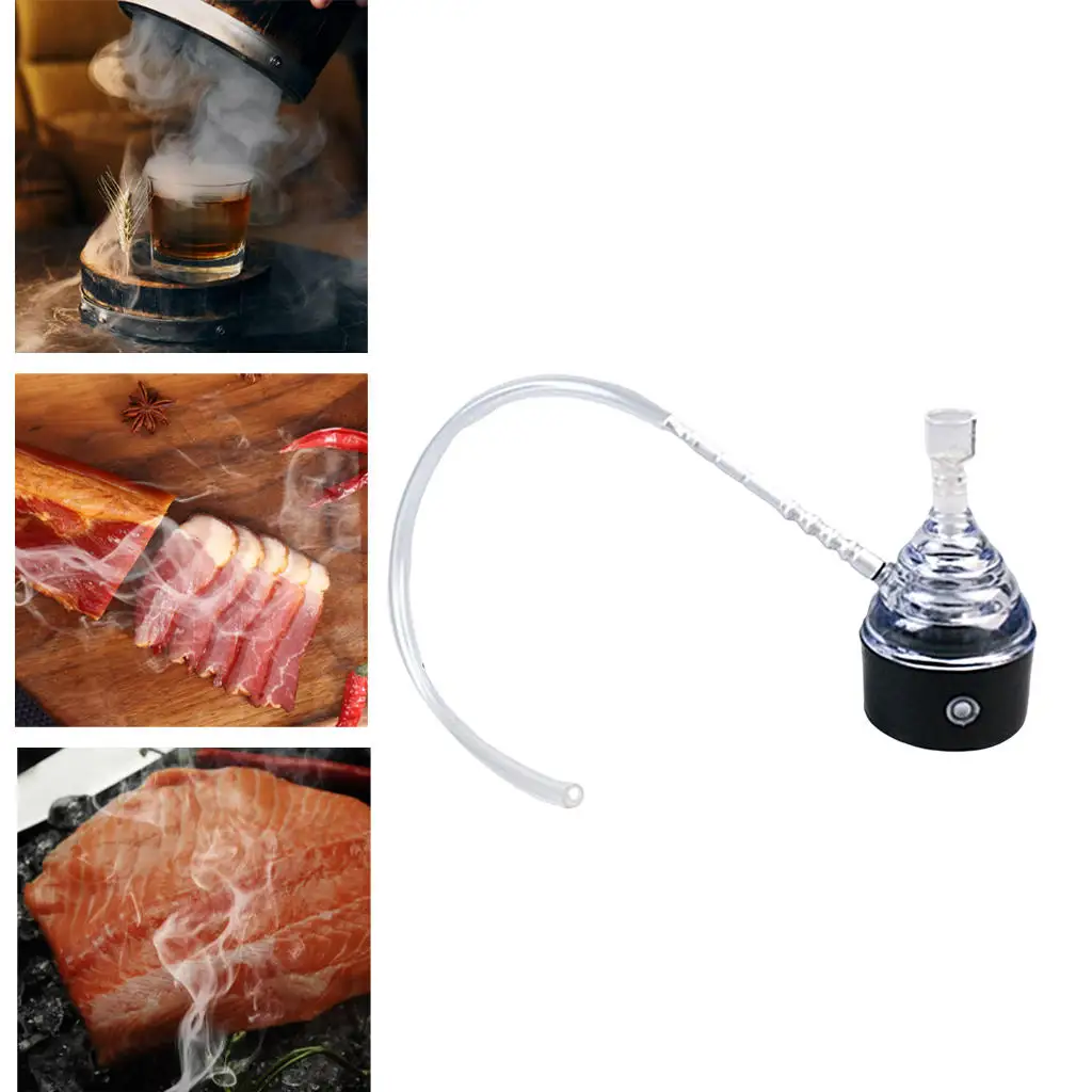 

Portable Smoking Gun Battery Powered Cocktail Smoker for Food Cocktails Drinks Cheese Meat BBQ Indoor Outdoor Home Kitchen