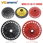 Спортивная кассета VG для горного велосипеда, 8, 9, 10, 11 скоростей, велосипедное свободное колесо, Сверхлегкий кронштейн, звездочка, кассета для горного велосипеда Shimano  Sram