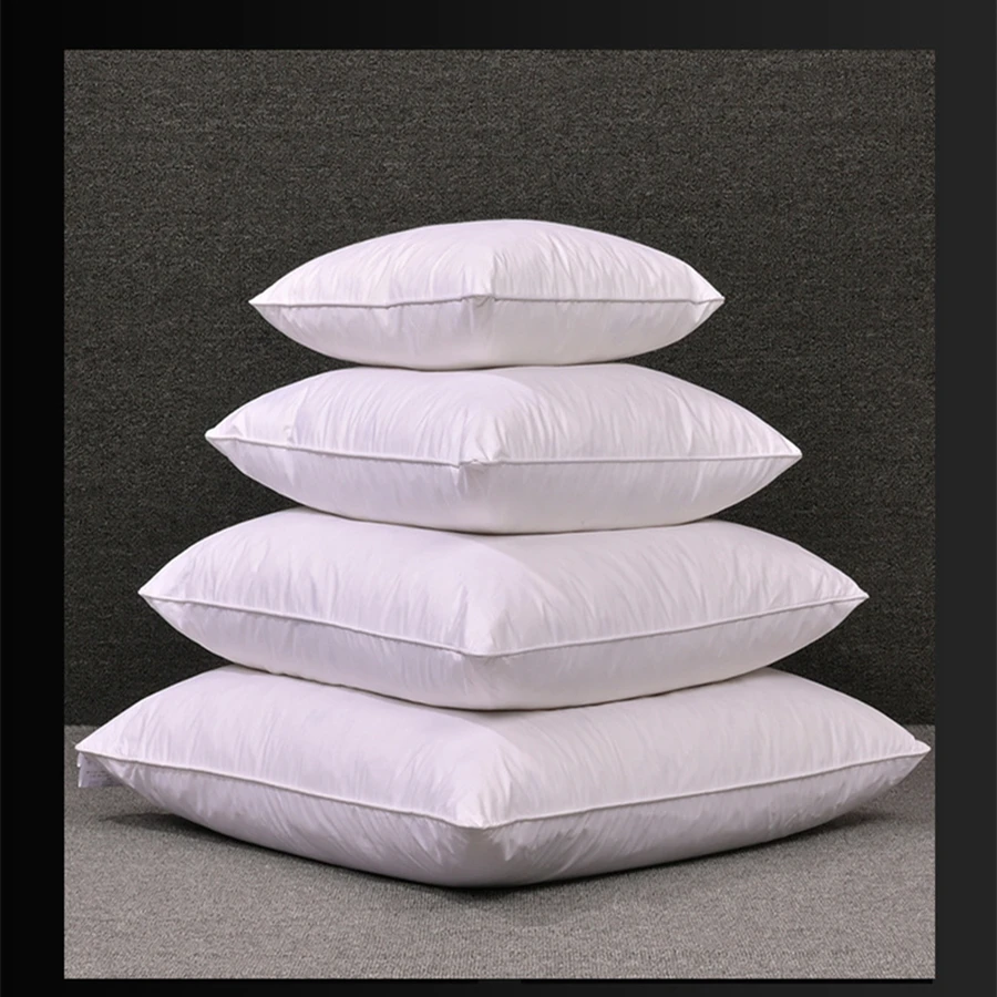 

95% White Goose Feather Pillow Core Cushion Core Hotel Sofa Backrest Office Lumbar Pad Large Pillow Bedside Cushion Core
